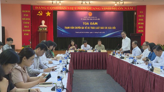 Tọa đàm tham vấn chuyên gia về dự thảo Luật Báo chí- Ảnh 1.