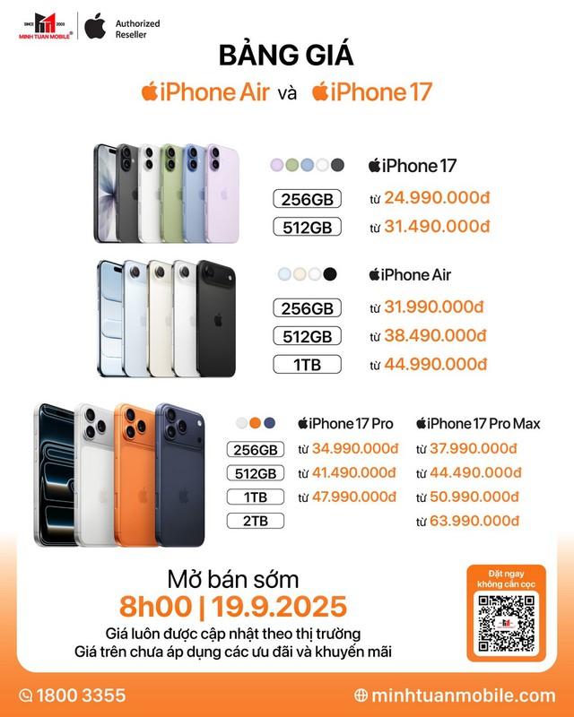 “Đồng nhịp thế giới” - Minh Tuấn Mobile chính thức mở đặt cọc iPhone 17 tại Việt Nam - Ảnh 2.