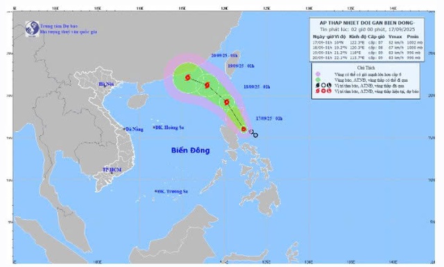 Dự báo vùng ảnh hưởng nặng nhất của bão số 8 tiềm năng trên Biển Đông - Ảnh 2.