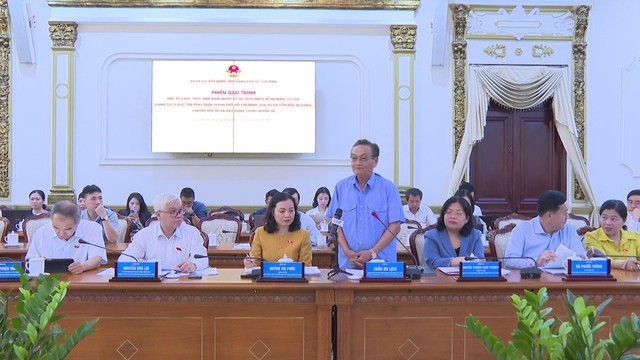 TP.HCM: Giải trình việc thực hiện Nghị quyết 98, giải ngân đầu tư công và chuyển đổi số - Ảnh 3.