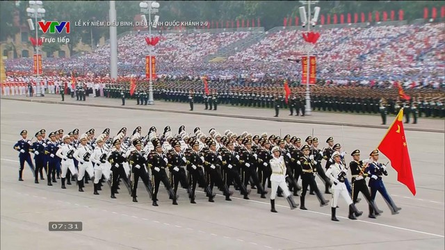 Hùng tráng lễ diễu binh, diễu hành kỷ niệm 80 năm Quốc khánh tại Quảng trường Ba Đình- Ảnh 11. Hùng tráng lễ diễu binh, diễu hành kỷ niệm 80 năm Quốc khánh tại Quảng trường Ba Đình- Ảnh 11.