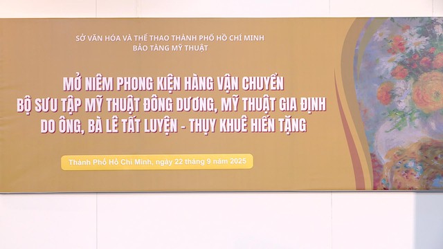 Bảo tàng Mỹ thuật TP.HCM tiếp nhận bộ sưu tập quý “Từ Mỹ thuật Đông Dương đến Mỹ thuật Gia Định (1925 - 1975)” - Ảnh 1.