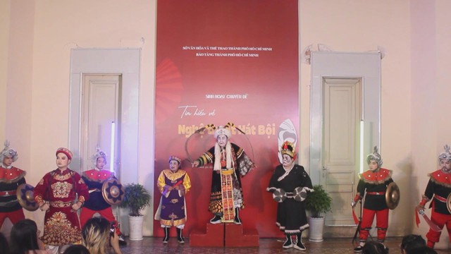 Sinh hoạt chuyên đề "Tìm hiểu về nghệ thuật hát bội" - Ảnh 3.