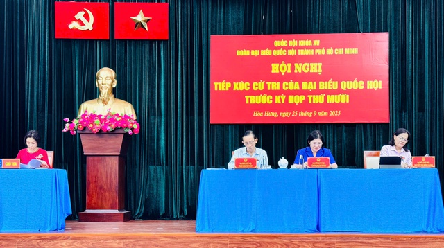Tổ ĐBQH đơn vị số 4 tiếp xúc cử tri trước Kỳ họp thứ 10, Quốc hội khóa XV  - Ảnh 1.