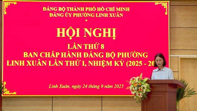 Khai mạc Hội nghị Ban Chấp hành Đảng bộ phường Linh Xuân - Ảnh 1.
