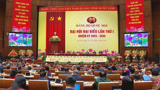 Đại hội đại biểu Đảng bộ Quốc hội lần thứ I: Khẳng định vai trò trung tâm của Quốc hội trong sự nghiệp xây dựng đất nước - Ảnh 1.