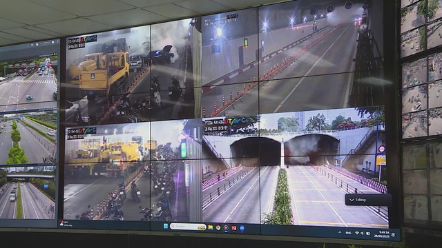 Diễn tập chữa cháy, cứu nạn cứu hộ tại hầm sông Sài Gòn - Ảnh 5.