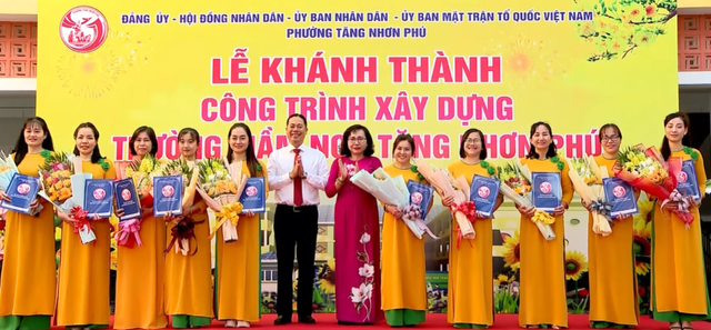 Phường Tăng Nhơn Phú khánh thành Trường Mầm non công lập thứ 10 - Ảnh 1.