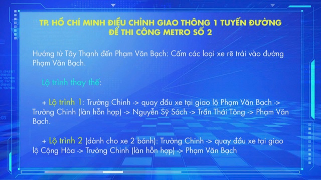 TP. Hồ Chí Minh điều chỉnh giao thông đường Trường Chinh phục vụ metro số 2 - Ảnh 2.