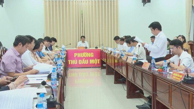 Ủy ban MTTQ Việt Nam TP. Hồ Chí Minh giám sát công tác bầu cử tại phường Thủ Dầu Một và Hòa Lợi - Ảnh 3.