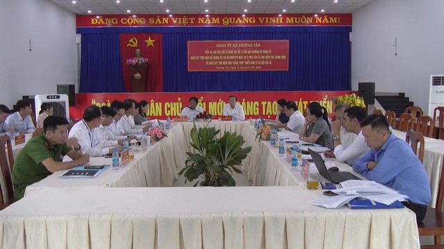 Giám sát việc vận hành chính quyền địa phương 2 cấp và công tác chuẩn bị bầu cử tại xã Thường Tân - Ảnh 2.