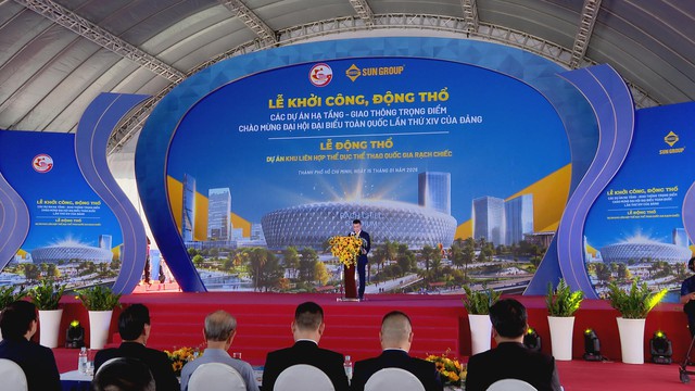 Rạch Chiếc khởi công dự án thể thao chào mừng Đại hội Đảng lần thứ XIV - Ảnh 1.