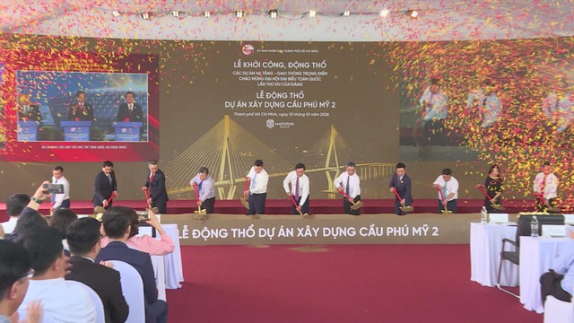 Cầu Phú Mỹ 2 động thổ, mở trục kết nối liên vùng hướng sân bay Long Thành - Ảnh 1.