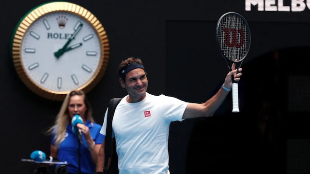 Roger Federer đã trở lại Melbourne giao lưu với các tay vợt và khán giả- Ảnh 1.