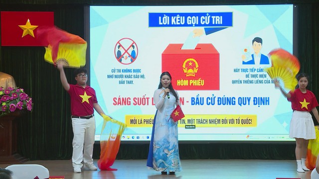 Sôi nổi Hội thi "Ngày hội dân chủ" tìm hiểu Luật Bầu cử tại phường Tân Định - Ảnh 7.