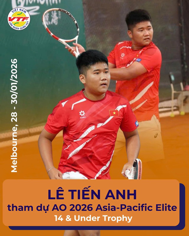 Lê Tiến Anh trước giờ lên đường dự Giải quần vợt U14 Úc mở rộng  - Ảnh 2.