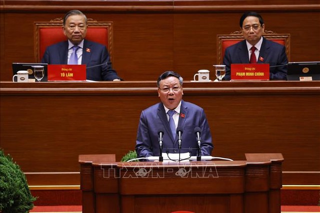 Đại hội Đảng XIV: Phiên thảo luận tại hội trường về các văn kiện Đại hội - Ảnh 1.