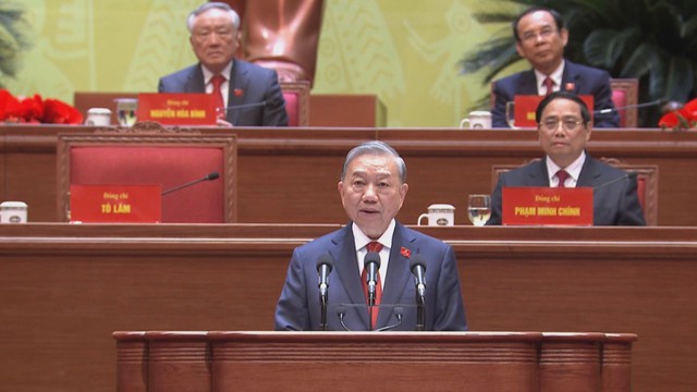 Đồng chí Tô Lâm tái đắc cử Tổng Bí thư Ban Chấp hành Trung ương Đảng khóa XIV - Ảnh 5.