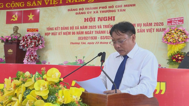 Đảng ủy xã Thường Tân triển khai nhiệm vụ năm 2026 - Ảnh 1.