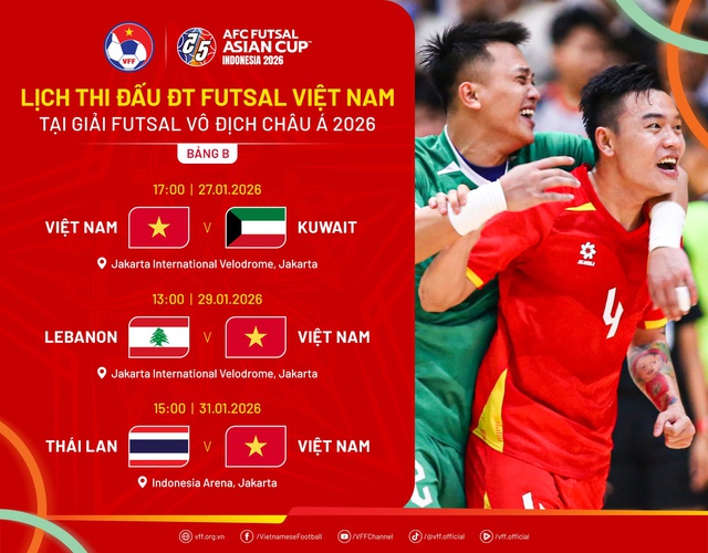 VCK Futsal Châu Á 2026: Đội tuyển Việt Nam sẵn sàng cho trận ra quân - Ảnh 2.