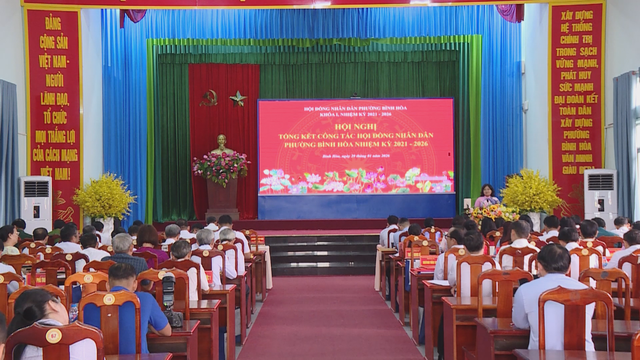 Hội đồng Nhân dân phường Bình Hòa tổng kết hoạt động nhiệm kỳ 2021 - 2026 - Ảnh 1.