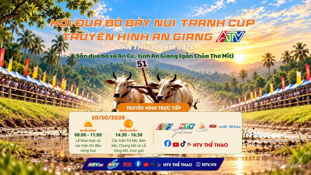 Trực tiếp: Chung kết Hội đua bò Bảy Núi tranh cúp Truyền hình An Giang lần thứ 31 năm 2026 | 10/10- Ảnh 1.
