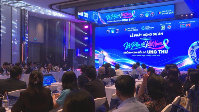 Phát động dự án “Vì phụ nữ Việt Nam - Không còn nỗi lo ung thư” | Thời sự trưa HTV ngày 23/10/2026 - Ảnh 1.