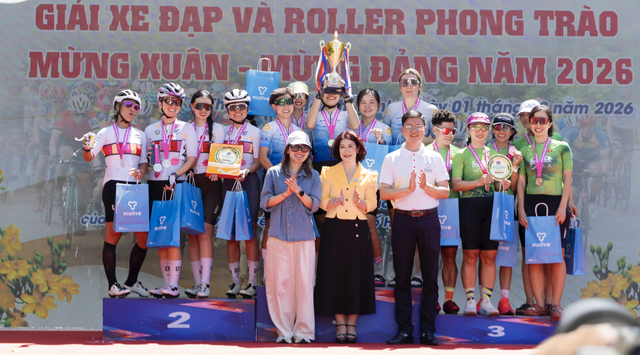 Giải đua xe đạp và roller phong trào: Tưng bừng mừng Đảng, đón Xuân! - Ảnh 2.