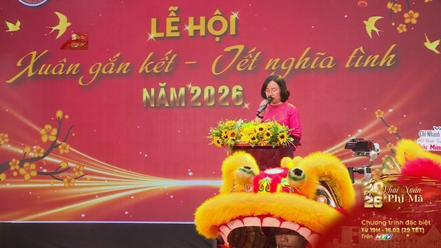 Rộn ràng lễ hội "Xuân gắn kết - Tết nghĩa tình" phường Tân Định - Ảnh 1.