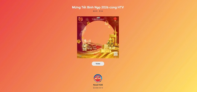 Cùng HTV thay frame avatar Tết Bính Ngọ 2026 – Khai Xuân Phi Mã - Ảnh 1.