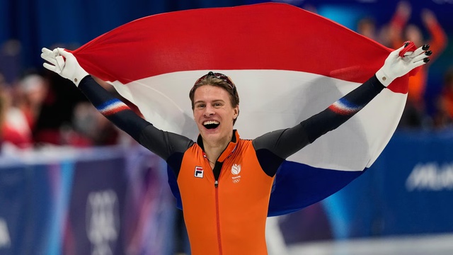 Jens Van’t Wout giành HCV trượt băng tốc độ cự ly ngắn - Ảnh 1.