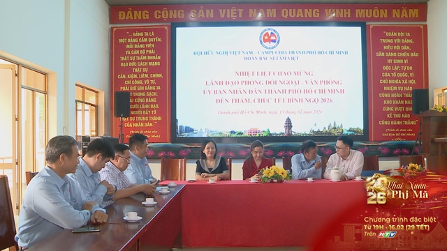 Phòng Đối ngoại – Văn phòng UBND TP. Hồ Chí Minh thăm, chúc Tết và trao bằng khen cho Đoàn bác sĩ Tâm Việt - Ảnh 1.