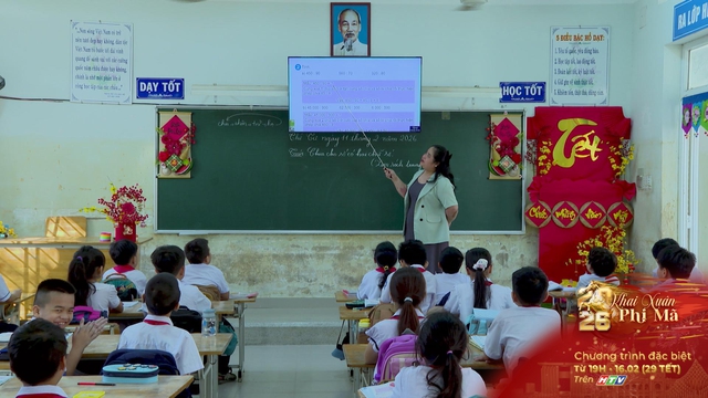 Tiếng trống trường rộn rã giữa nắng xuân sau bão lũ - Ảnh 5.