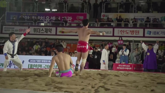 Truyền thống đấu vật Ssireum mừng năm mới ở Hàn Quốc - Ảnh 3.