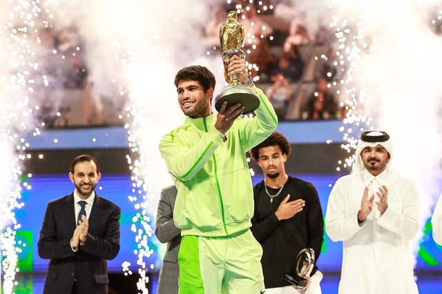Alcaraz lần đầu tiên vô địch ATP Qatar Open - Ảnh 1.