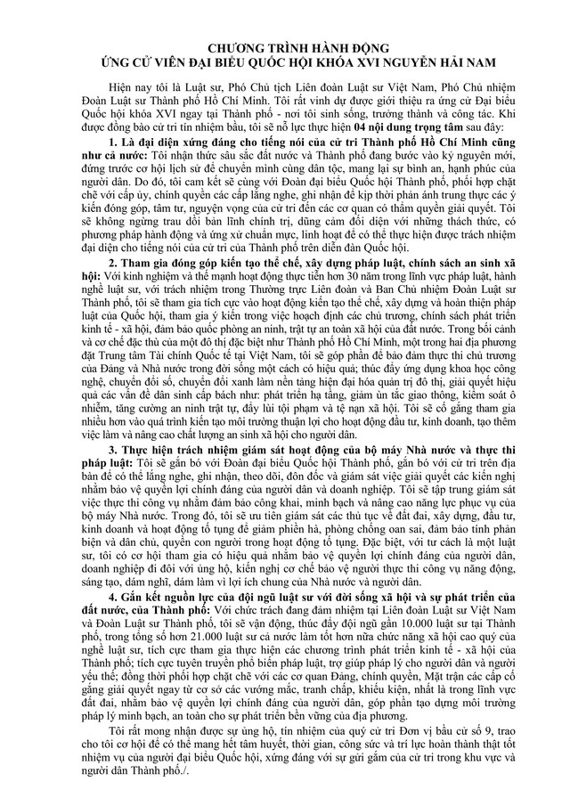 Tóm tắt tiểu sử bà Nguyễn Hải Nam ứng cử Đại biểu Quốc hội Khóa XVI - Ảnh 2.