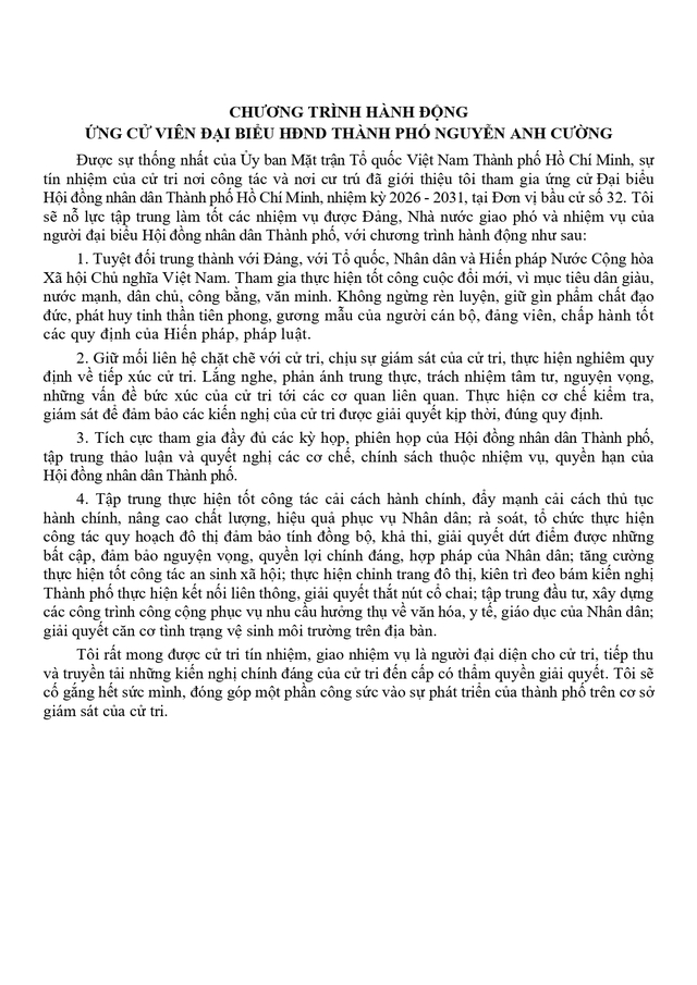 Tóm tắt tiểu sử ông/bà XXX ứng cử Hội đồng nhân dân TP. Hồ Chí Minh Khóa XI - Ảnh 2.