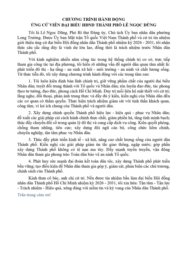 Tóm tắt tiểu sử ông/bà XXX ứng cử Hội đồng nhân dân TP. Hồ Chí Minh Khóa XI - Ảnh 2.