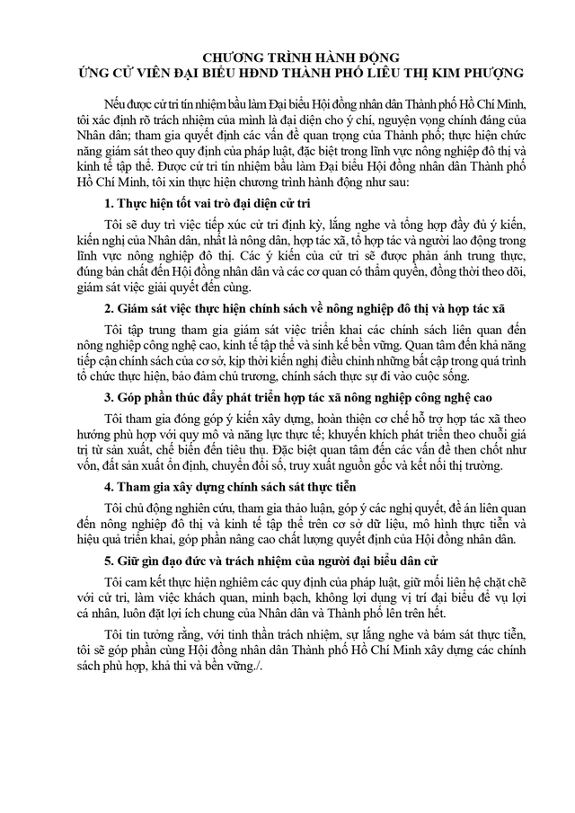 Tóm tắt tiểu sử ông/bà XXX ứng cử Hội đồng nhân dân TP. Hồ Chí Minh Khóa XI - Ảnh 1.