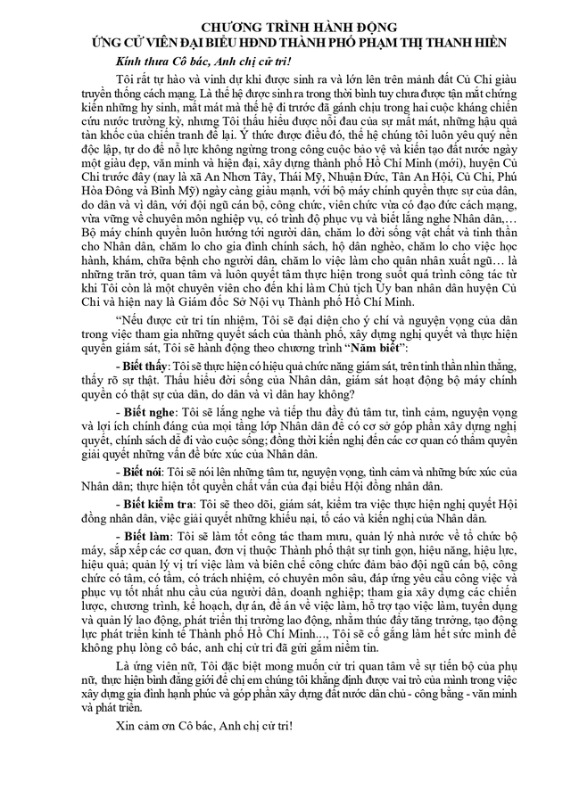 Tóm tắt tiểu sử bà Phạm Thị Thanh Hiền ứng cử Hội đồng nhân dân TP. Hồ Chí Minh Khóa XI - Ảnh 2.