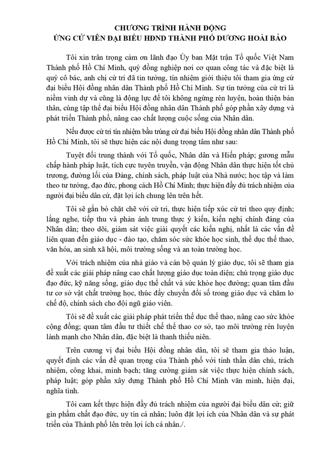 Tóm tắt tiểu sử ông Dương Hoài Bảo ứng cử Hội đồng nhân dân TP. Hồ Chí Minh Khóa XI - Ảnh 2.