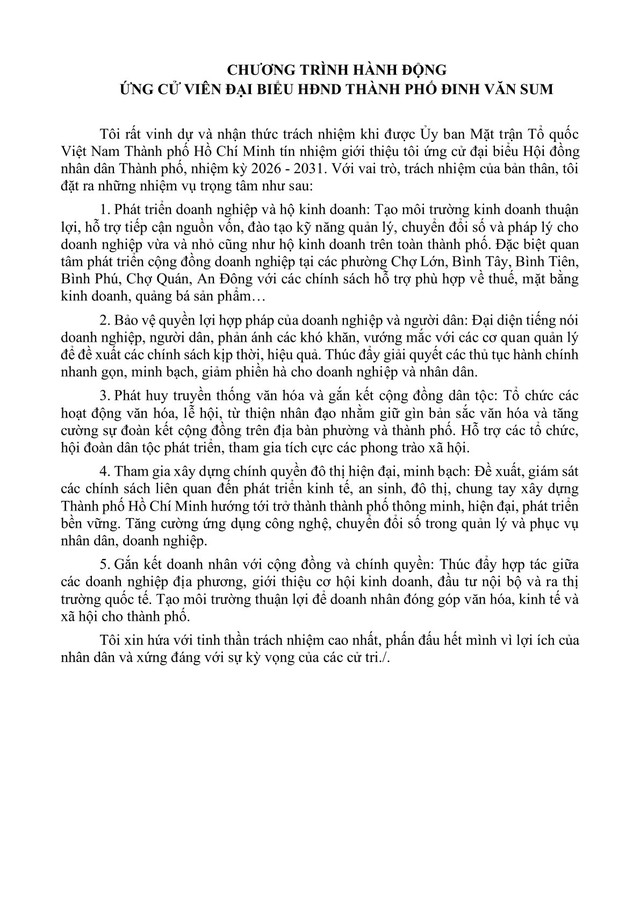 Tóm tắt tiểu sử ông/bà XXX ứng cử Hội đồng nhân dân TP. Hồ Chí Minh Khóa XI - Ảnh 2.