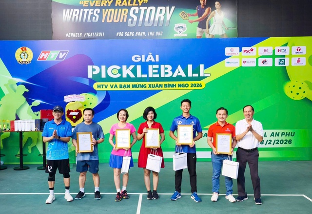 HTV sôi nổi chào Xuân Bính Ngọ với Giải Pickleball “HTV và Bạn” - Ảnh 3.