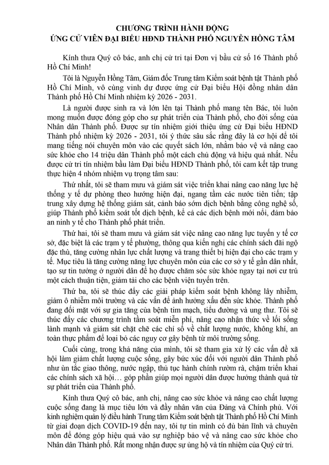Tóm tắt tiểu sử ông Nguyễn Hồng Tâm ứng cử Hội đồng nhân dân TP. Hồ Chí Minh Khóa XI - Ảnh 2.