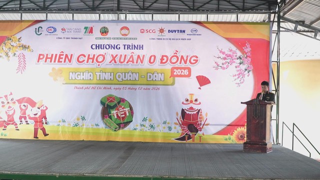 “Phiên chợ xuân 0 đồng – Gắn kết tình quân dân” lan tỏa nghĩa tình tại Hóc Môn và Tân Thới Hiệp - Ảnh 1.