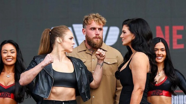 Rousey, Carano và Ngannou họp báo ra mắt sự kiện MMA đầu tiên của Netflix - Ảnh 2.