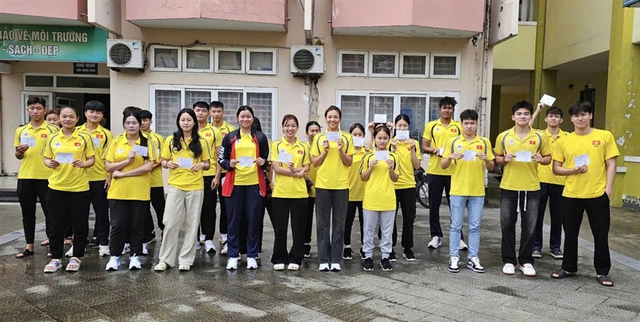 Hàng trăm HLV, VĐV tham gia bầu cử Đại biểu Quốc hội khóa XVI và HĐND các cấp nhiệm kỳ 2026–2031 - Ảnh 1.