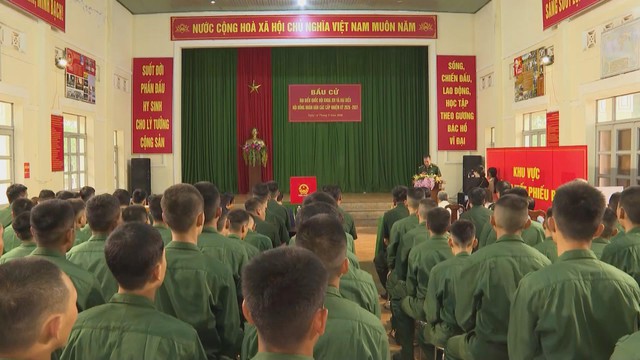 Lâm Đồng hoàn thành bầu cử sớm tại các đơn vị biên phòng - Ảnh 1.