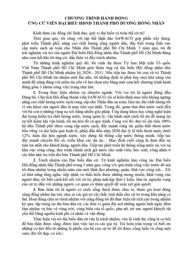 Ông Dương Hồng Nhân trúng cử Đại biểu Hội đồng nhân dân TP. Hồ Chí Minh Khóa XI nhiệm kỳ 2026 - 2031 - Ảnh 2.
