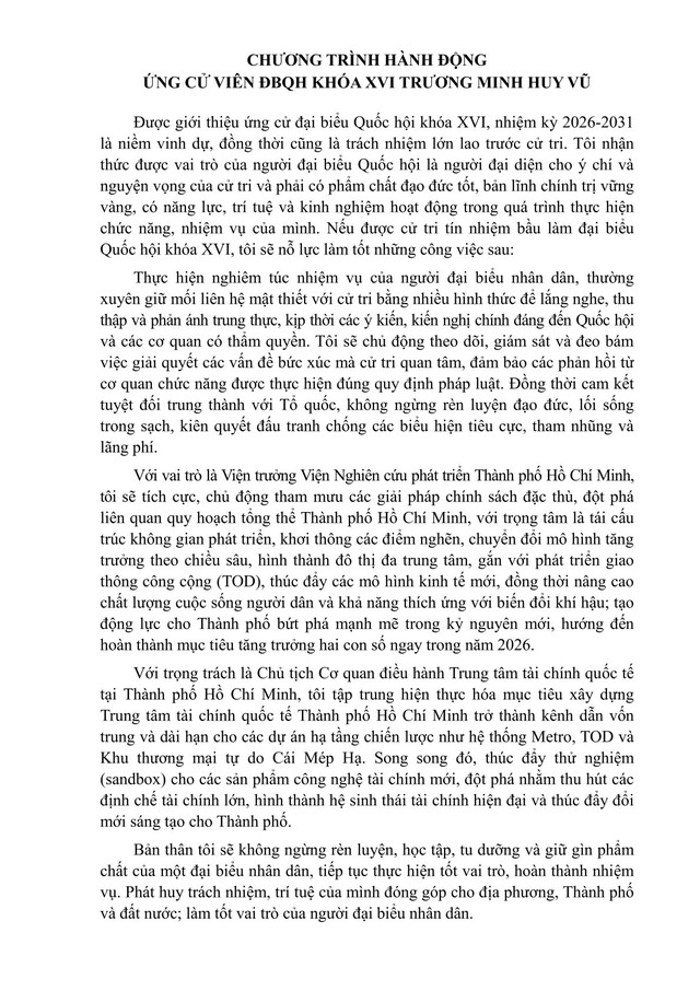 Ông Trương Minh Huy Vũ trúng cử Đại biểu Quốc hội Khóa XVI - Ảnh 2.